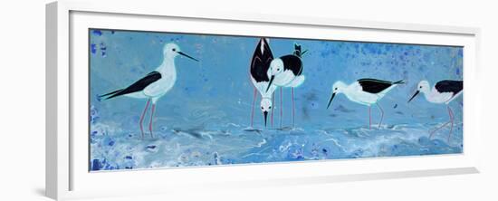 Long Legged Waders-Angela Bond-Framed Premium Giclee Print