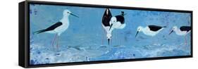 Long Legged Waders-Angela Bond-Framed Stretched Canvas