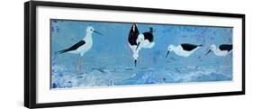 Long Legged Waders-Angela Bond-Framed Art Print