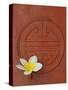 Long Life Symbol and Lotus Flower-Sebastien Desarmaux-Stretched Canvas