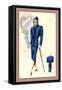 Long Line Tailored Suit-null-Framed Stretched Canvas