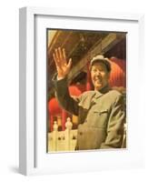 Long Live Great Chairman Mao, the Great Leader of the Chinese People, November 1965-null-Framed Giclee Print