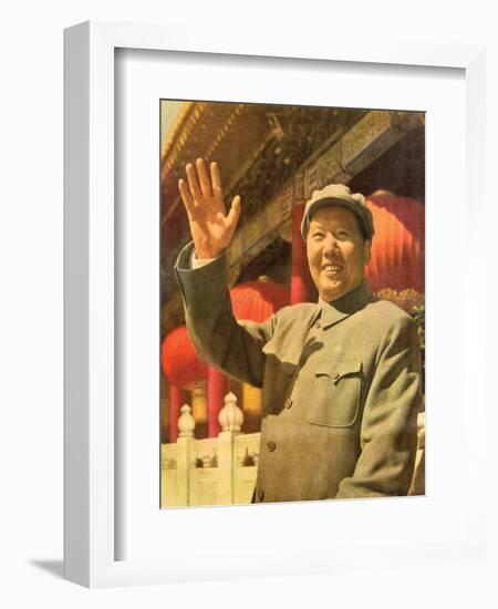 Long Live Great Chairman Mao, the Great Leader of the Chinese People, November 1965-null-Framed Giclee Print