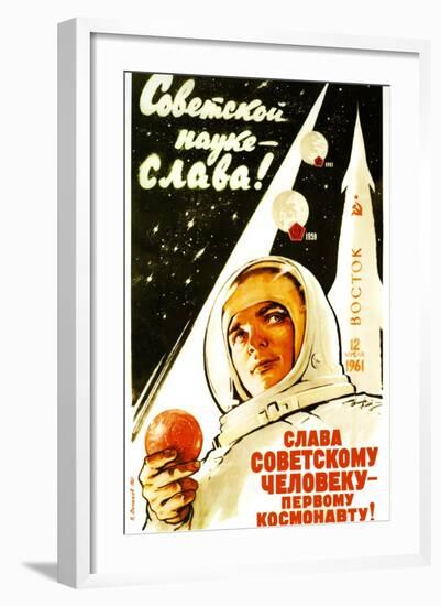 Long Live Soviet Science, Long Live the Soviet Man-null-Framed Art Print