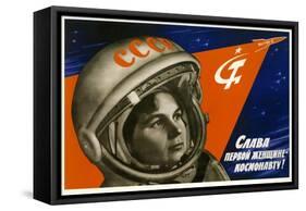 Long Live the First Woman Astronaut-null-Framed Stretched Canvas