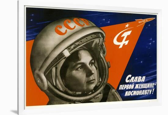 Long Live the First Woman Astronaut-null-Framed Art Print