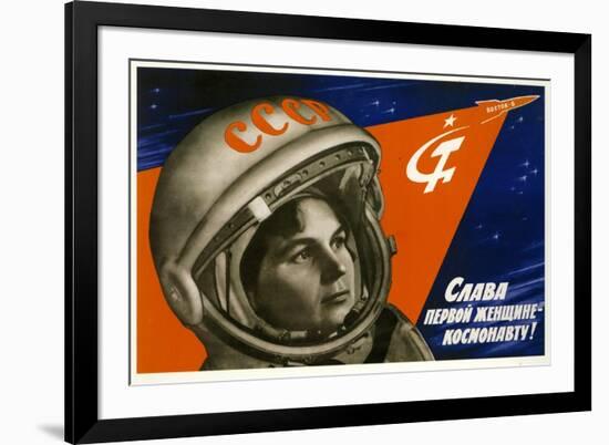 Long Live the First Woman Astronaut-null-Framed Premium Giclee Print