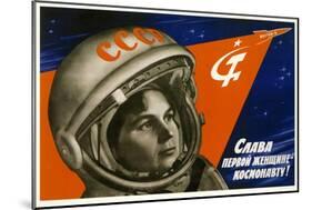 Long Live the First Woman Astronaut-null-Mounted Art Print