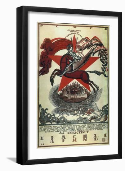 Long Live the Red Army!, 1920-null-Framed Giclee Print