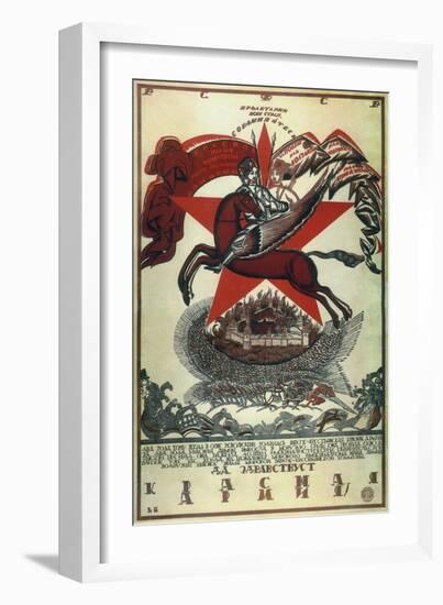 Long Live the Red Army!, 1920-null-Framed Giclee Print