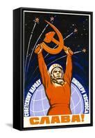 Long Live the Soviet People and its Pioneers-null-Framed Stretched Canvas