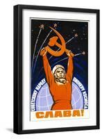 Long Live the Soviet People and its Pioneers-null-Framed Premium Giclee Print