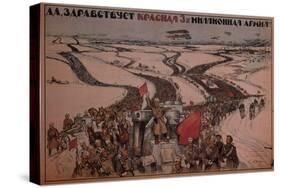 Long Live the Three-Million Man Red Army!, 1919-null-Stretched Canvas