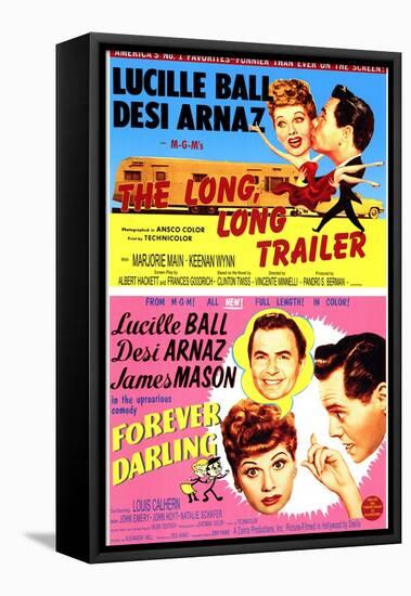 Long, Long Trailer, The / Forever Darling, 1954-null-Framed Stretched Canvas