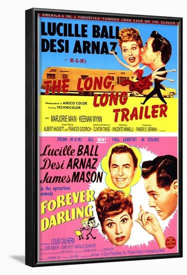 Long, Long Trailer, The / Forever Darling, 1954-null-Framed Art Print