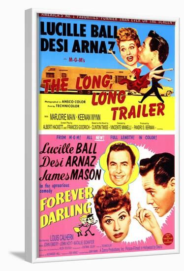 Long, Long Trailer, The / Forever Darling, 1954-null-Framed Art Print