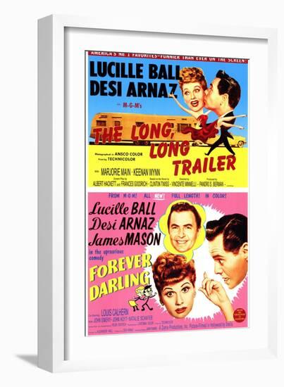 Long, Long Trailer, The / Forever Darling, 1954-null-Framed Art Print