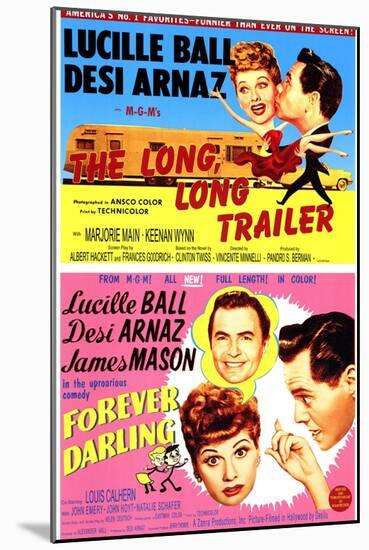 Long, Long Trailer, The / Forever Darling, 1954-null-Mounted Art Print