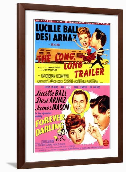 Long, Long Trailer, The / Forever Darling, 1954-null-Framed Art Print