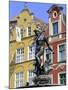 Long Market Square, Neptune Fountain, Old Town, Gdansk, Poland-Bruno Morandi-Mounted Photographic Print