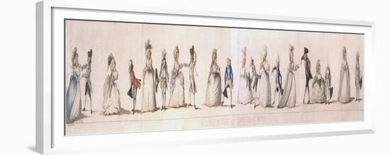 Long Minuet as Danced at Bath, 1787-Henry William Bunbury-Framed Premium Giclee Print