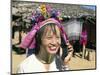 Long-Necked Tribal Woman on Mobile Phone, Thailand, Southeast Asia-Mula Eshet-Mounted Photographic Print