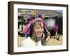 Long-Necked Tribal Woman on Mobile Phone, Thailand, Southeast Asia-Mula Eshet-Framed Photographic Print