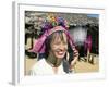 Long-Necked Tribal Woman on Mobile Phone, Thailand, Southeast Asia-Mula Eshet-Framed Photographic Print