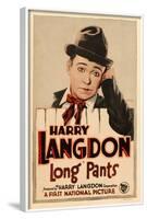 LONG PANTS, Harry Langdon on window card, 1927.-null-Framed Art Print