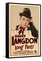 LONG PANTS, Harry Langdon on window card, 1927.-null-Framed Stretched Canvas