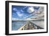 Long Pier Sebastian Florida-Robert Goldwitz-Framed Photographic Print