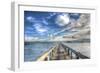 Long Pier Sebastian Florida-Robert Goldwitz-Framed Photographic Print