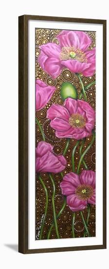 Long Pink Poppies-Cherie Roe Dirksen-Framed Premium Giclee Print