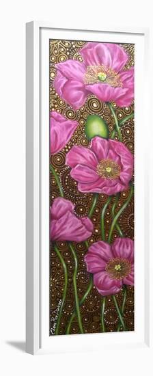 Long Pink Poppies-Cherie Roe Dirksen-Framed Premium Giclee Print