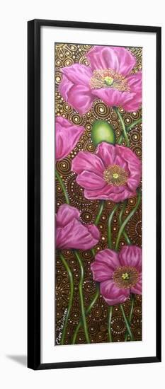 Long Pink Poppies-Cherie Roe Dirksen-Framed Giclee Print