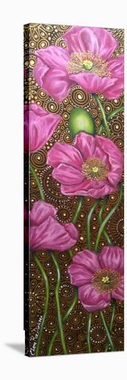 Long Pink Poppies-Cherie Roe Dirksen-Stretched Canvas