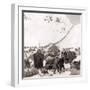 Long Ribbon of Miners Bound For the Klondike Gold Fields Climbing over the Chilcoot Pass, in 1898-null-Framed Photo