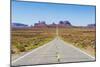 Long Road Leading into the Monument Valley, Arizona, United States of America, North America-Michael Runkel-Mounted Photographic Print