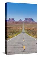 Long Road Leading into the Monument Valley, Arizona, United States of America, North America-Michael Runkel-Stretched Canvas