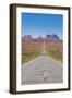 Long Road Leading into the Monument Valley, Arizona, United States of America, North America-Michael Runkel-Framed Photographic Print