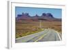 Long Road Leading into the Monument Valley, Arizona, United States of America, North America-Michael Runkel-Framed Photographic Print