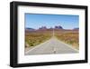 Long Road Leading into the Monument Valley, Arizona, United States of America, North America-Michael Runkel-Framed Photographic Print