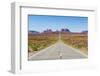 Long Road Leading into the Monument Valley, Arizona, United States of America, North America-Michael Runkel-Framed Photographic Print