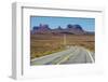 Long Road Leading into the Monument Valley, Arizona, United States of America, North America-Michael Runkel-Framed Photographic Print