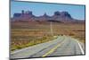 Long Road Leading into the Monument Valley, Arizona, United States of America, North America-Michael Runkel-Mounted Photographic Print