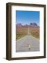 Long Road Leading into the Monument Valley, Arizona, United States of America, North America-Michael Runkel-Framed Photographic Print