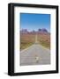 Long Road Leading into the Monument Valley, Arizona, United States of America, North America-Michael Runkel-Framed Photographic Print