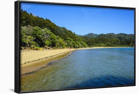 Long Sandy Beach, Abel Tasman National Park, South Island, New Zealand, Pacific-Michael-Framed Photographic Print