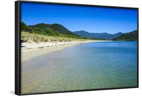 Long Sandy Beach, Abel Tasman National Park, South Island, New Zealand, Pacific-Michael-Framed Photographic Print