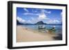 Long Sandy Beach in the Bacuit Archipelago, Palawan, Philippines, Southeast Asia, Asia-Michael Runkel-Framed Photographic Print